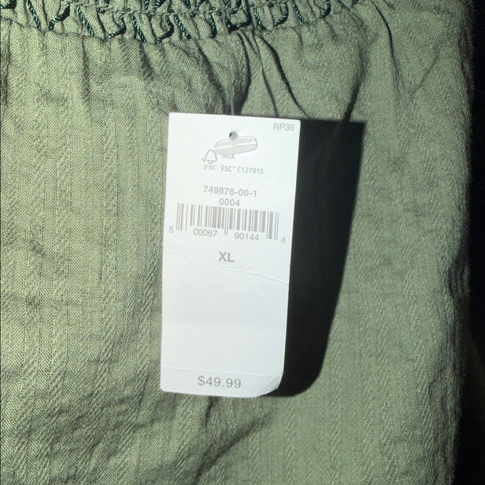 Olive Top with Ruffle Straps - Picture 6 of 6